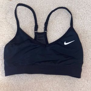 Black Nike razor back sports bra